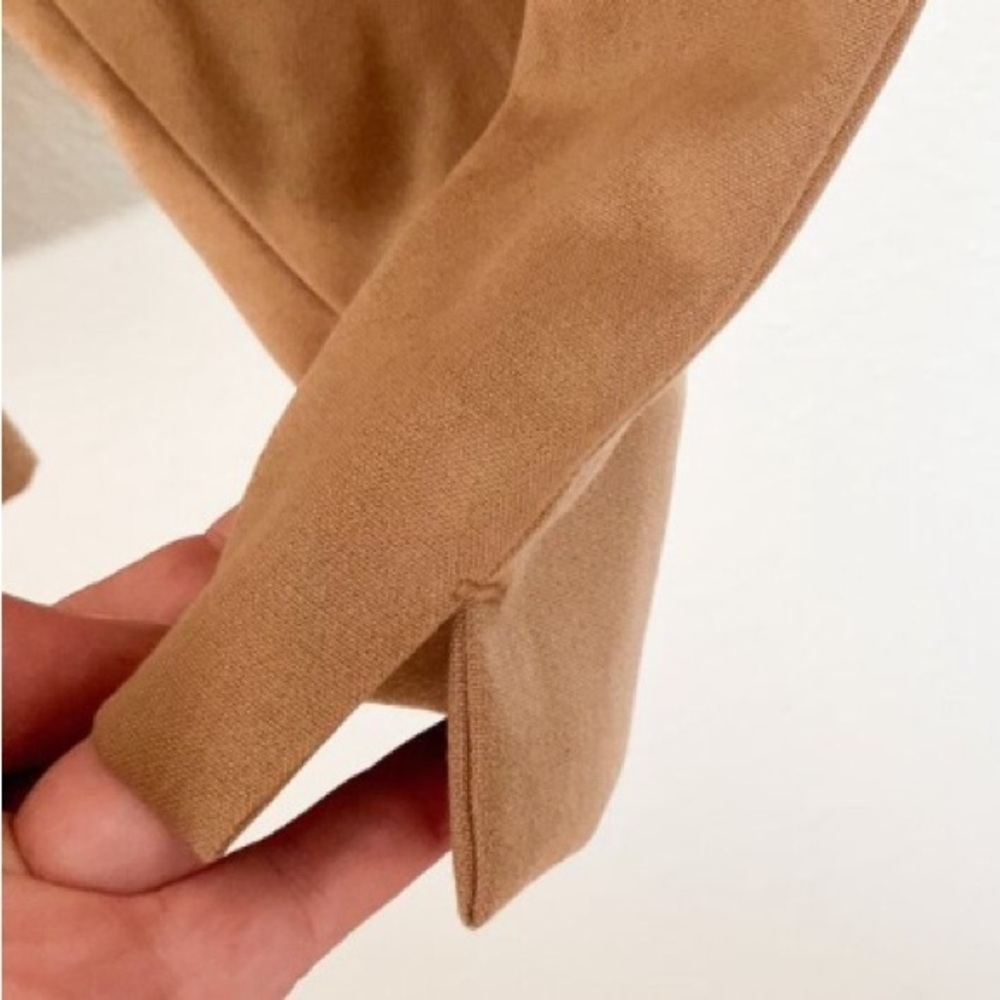 Banana Republic Camel Brown Straight Leg Ankle Slacks Size 12 - Picture 4 of 10